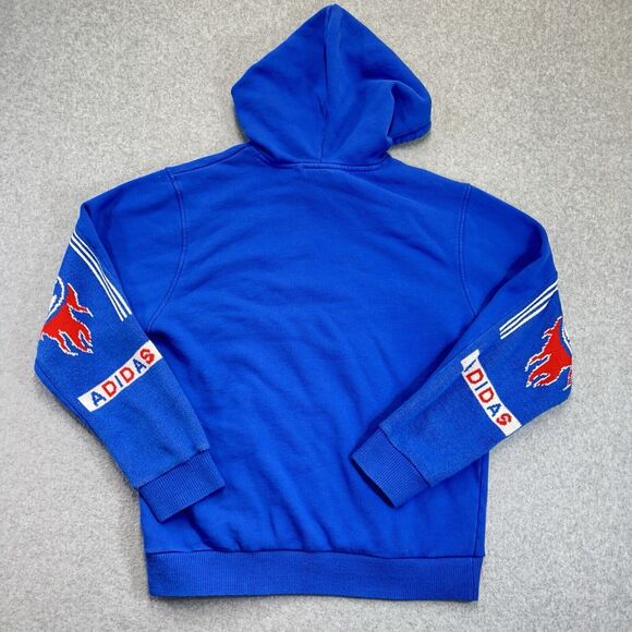 Adidas Originals Real Scarf Hoodie Blue Adult Medium M Pullover Knit ED7008 READ - Picture 8 of 12